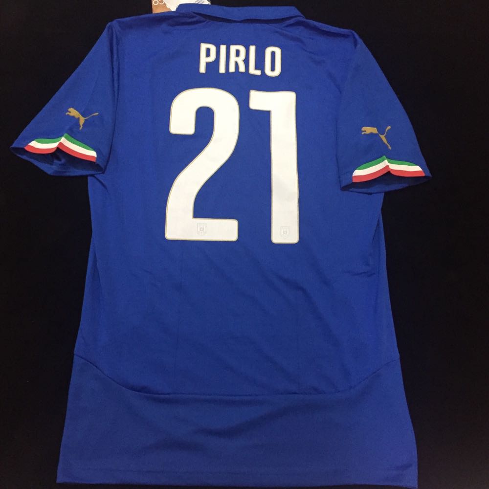2104世界杯意大利国家队主场球员球员版球衣21号皮尔洛印字