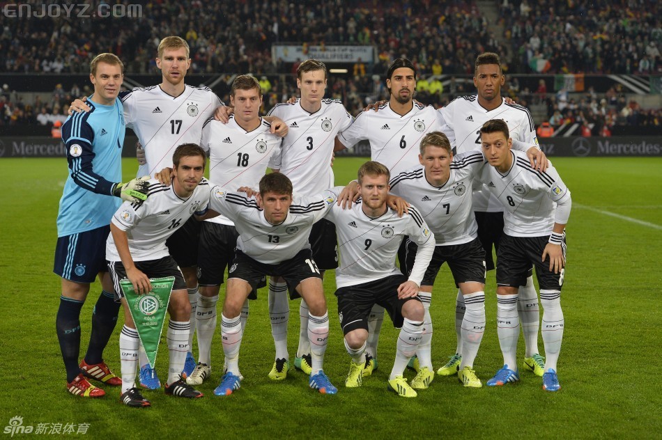 Germany\'s players pose for the team photo prior to the FIFA 2014 World Cup.jpg