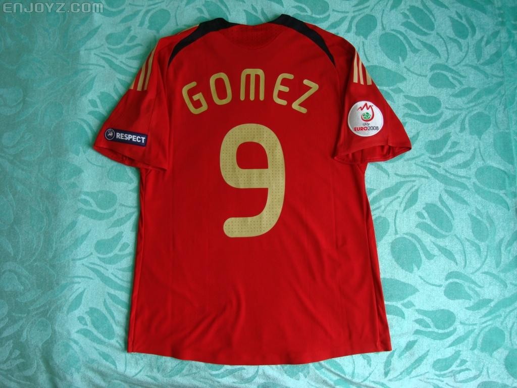 2008 UEFA European Cup Germany Away Match Issued, No.9 Mario Gómez_2.jpg