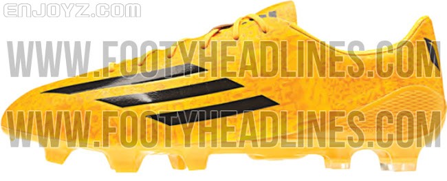 Gold Adidas Adizero Messi Boot.JPG