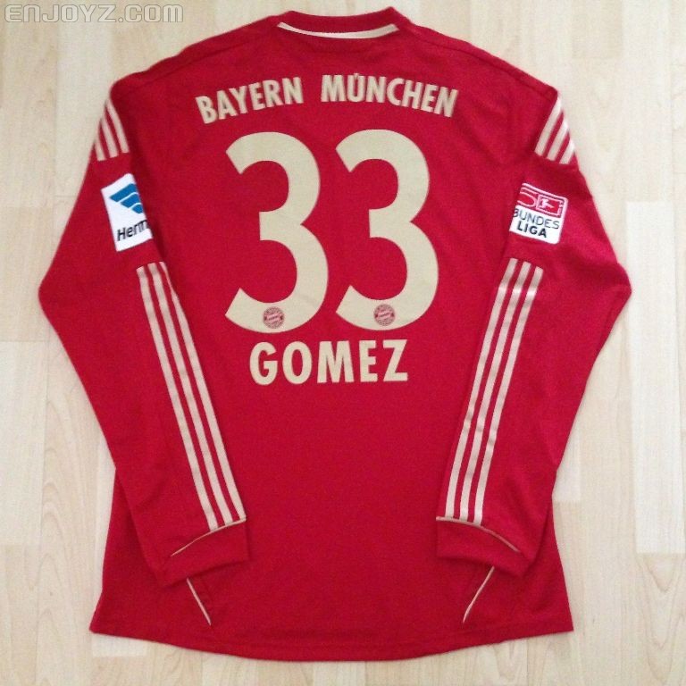 2012-2013 Bayern Munich Home Match Issued, No.33 GOMEZ_2.jpg