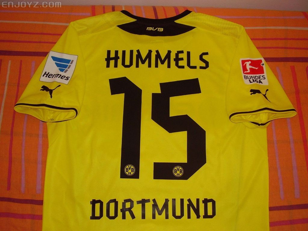 2013-2014 Borussia Dortmund Home Match Issued, No.15 HUMMELS_4.jpg