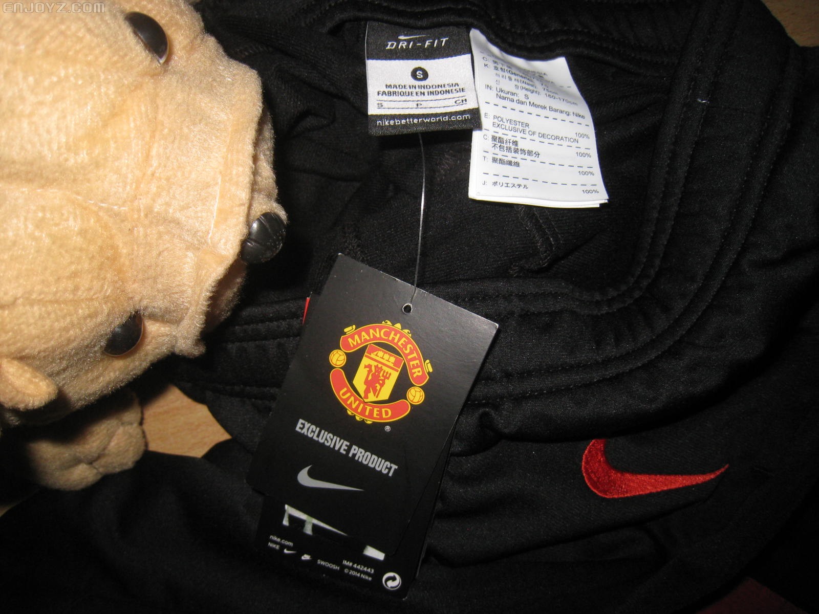 nike 14-15赛季 曼联 黑色 收腿裤 610569-010 s码