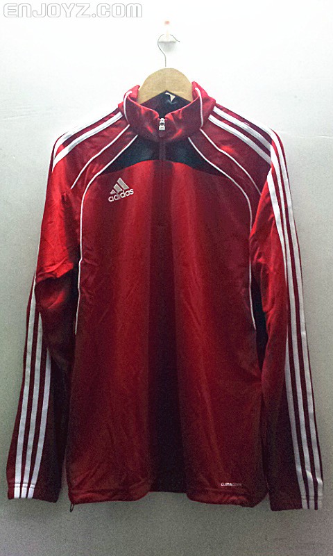 经典adidas国足模版半拉链训练球衣climacool黄金码d4