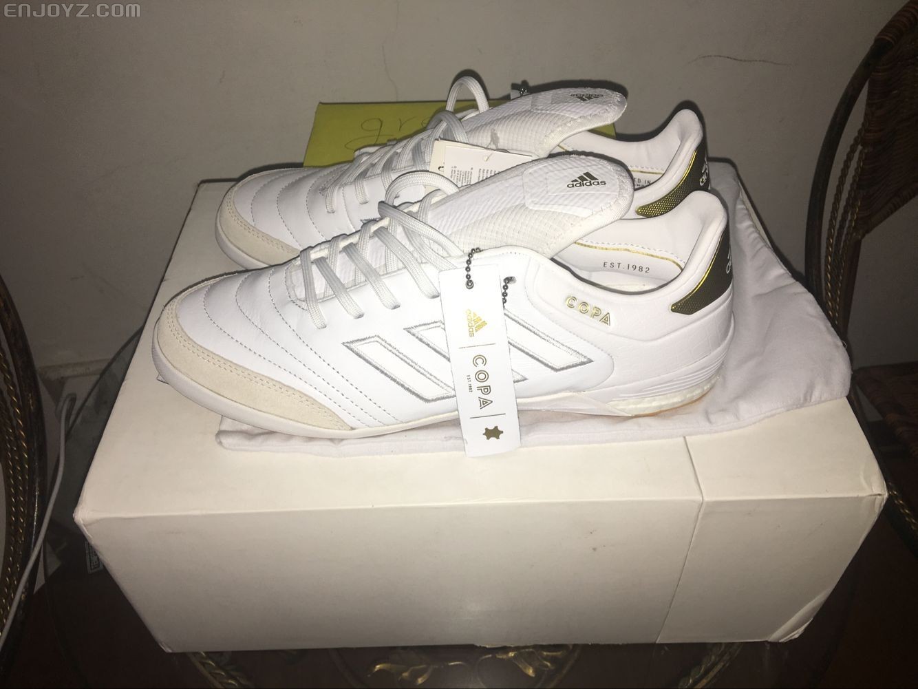 1 in jp255 纯白限量版室内足球鞋 全新全配980出